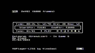 Goldorak Grendizer  In Game 5  Atari 8bit cover 400800XLXE [upl. by Kroy942]