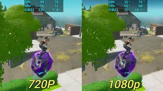 fortnite benchmark 720p vs 1080p chapter 2 [upl. by Stepha]