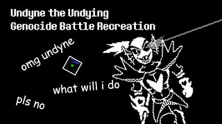 Unitale  Undyne the Undying Genocide Battle Recreation [upl. by Hailee]