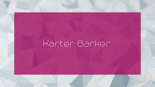 Karter Barker  appearance [upl. by Rance]