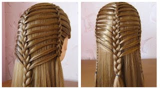 Coiffure pour tous les jours cheveux longmi long ✬ Coiffure avec tresse ✬ facile à faire [upl. by Woody393]