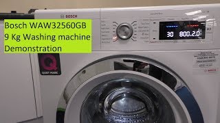 Bosch WAW32560GB 9Kg Serie 8 Washing Machine [upl. by Dnalloh]