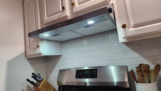 COSMO 5U30 30 inch Under Cabinet Range Hood  Review and Installation [upl. by Boynton]