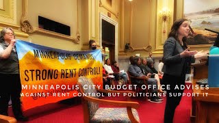 Minneapolis Budget Office Says Rent Control Would Destroy Development Politicians Still Want It [upl. by Kissel]