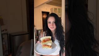 Heirloom Tomato Sandwich with a Basil Aioli food cooking easyrecipe [upl. by Sinylg]