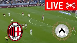 🔴In Diretta MilanUdinese  Serie A2425  Partita in diretta oggi [upl. by Nimzay]