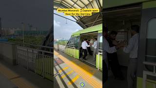 Mumbai MonoRail 👨‍✈️Captain opens Door for the 2nd time [upl. by Alakam714]