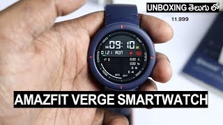 Amazfit Verge Smartwatch for Rs 11999 Unboxing Review Telugu [upl. by Tiersten]