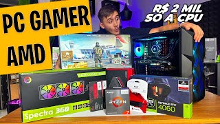 MELHOR PC GAMER AMD C RYZEN 7 5800X3D RTX 4060 E MUITO MAIS MONTAGEM E TESTE EM JOGOS [upl. by Willet]