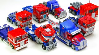 Transformers G1 Siege Bumblebee Movie Voyager Class 8 Optimus Prime Truck Car Robot Toys [upl. by Aissert]