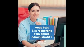 Recrutement dune adjointe administratifive gestionnaire de marchés [upl. by Uaeb]