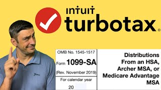 IRS Form 1099SA  HSA  TurboTax Tutorial for Health Savings Account [upl. by Nakashima615]