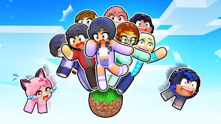 10 FRIENDS on ONE SPHERE in Minecraft [upl. by Lib568]