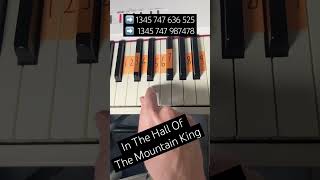 How to play In The Hall Of The Mountain King by Grieg on piano [upl. by Gar]