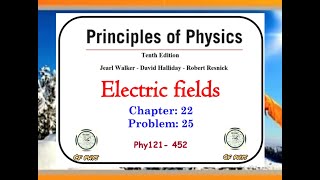 Chapter 22  Problem 25 Electric fields [upl. by Aehs]