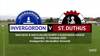 Invergordon 3  2 St Duthus  Highlights  North Caledonian League  17 October 2020 [upl. by Ert]