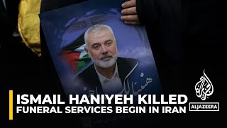 Funeral services for Hamas political leader Ismail Haniyeh begins in Tehran [upl. by Kaela752]