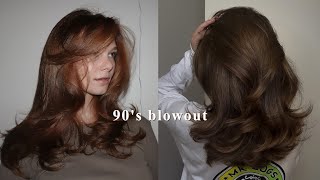 HOW TO DO THE PERFECT 90S BLOWOUT LIKE A PRO [upl. by Noira]