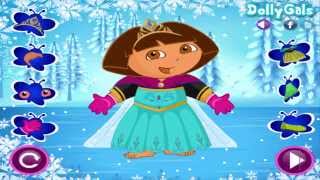 Dora The Explorer Online Games Dora The Explore Makeover Frozen Preparation [upl. by Merdith]