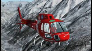 Flug zur Monte Rosa Hütte via Air Zermatt  FS2004 [upl. by Naraj]