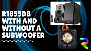 Edifier R1855DB with and without Subwoofer Compared [upl. by Yedoc]