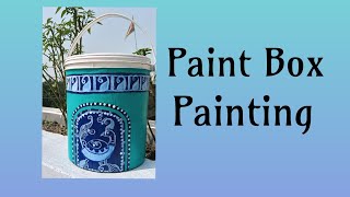 DIY Paint Box Painting  How to make paint box Painting [upl. by Jacki88]