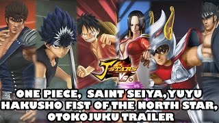 JStars Victory Vs  English One Piece Saint Seiya Yu Yu Hakusho Fist of the North Star Trailer [upl. by Hannibal]