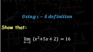 Using epsilonDelta definition to prove the limit of a function Real Analysis 1 intro to RA [upl. by Lamaaj]