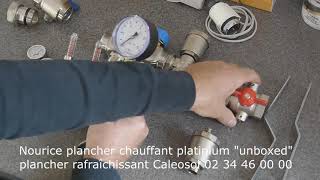 nourrice collecteur plancher chauffant rafraîchissant Caleosol Platinium unboxed [upl. by Yendirb]