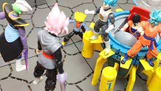 DRAGON BALL STOP MOTION SON GOKU amp VEGETA amp FUTURE TRUNKS amp GOHAN VS ZAMASU DRAGON STARS FIGURE [upl. by Phillips480]