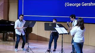 Gershwin in Clarinets  G Gershwin arr by K Kurokawa  Amadeus Grenadilla Clarinet Quartet [upl. by Harim]