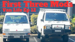 Van Life Ep 12  First Three Mods To My New 4WD Van  Mitsubishi Express L300 4x4 [upl. by Innad]