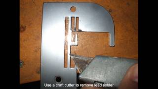 Overlocker Needle Plate Repair [upl. by Drahnreb265]