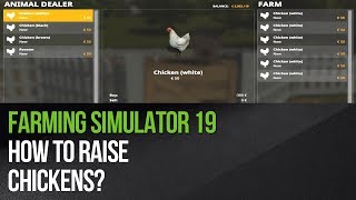 Farming Simulator 19  How to raise chickens [upl. by Ilehs]