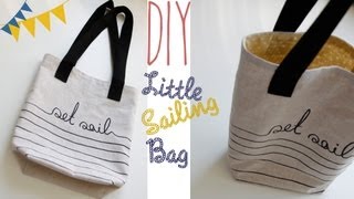 DIY quotLittle Sailing Bagquot Tasche selber nähen [upl. by Lama821]