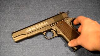 Remington P1911 RAC 45mm Co2 Air Pistol Review [upl. by Dragoon]