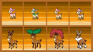 Shiny Deerling amp Sawsbuck Seasonal Variants Showcase in Pokémon Black 2 [upl. by Nared245]