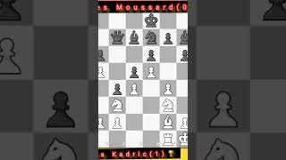 European Chess Championship 2023 Round 3 Denis Kadric win this game against Jules Maussard [upl. by Battista]