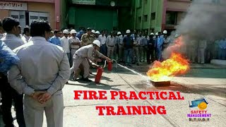 Fire fighting practical training  NIFE FIRE AND SAFETY PRACTICAL TRAINING  safety mgmt study [upl. by Ecnadnak]