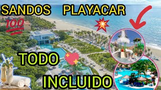 ▶🍀 HOTEL SANDOS PLAYACAR 🚀 Un Todo INCLUIDO 2023 Guia completa y reseña PLAYA DEL CARMEN [upl. by Atires]