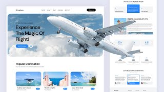 Create A Responsive Tour amp Travel Website Design Using HTML CSS JAVASCRIPT  Step By Step Tutorial [upl. by Romano]