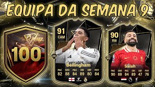 MELHORIA CENTURIÕES 100 amp TOTW 9 c BELLINGHAM 91 amp SALAH 90  FC 25 [upl. by Aleekat185]