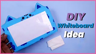 How to make whiteboard set for kids  DIY  Back to School craft  DIY whiteboard making ArtsyCraft [upl. by Namsu]