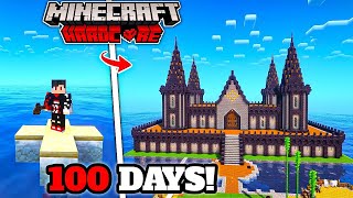 I Survived 100 days on SAND BLOCK with ACID WATER in Minecraft Hardcore [upl. by Emerick]