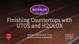 Finishing Countertops with UTOS and H2OLOX [upl. by Ellimac835]