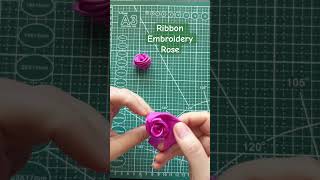 Ribbon Embroidery Rose Tutorial [upl. by Eatnhoj879]