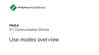 PM54 Usage Modes Overview [upl. by Niran]