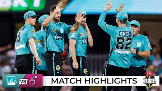 Heat off the bottom as Sixers fall short in dramatic chase  BBL12 [upl. by Serge]