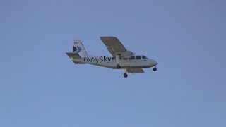 Britten Norman BN2A26 Islander ► Landing ✈ Auckland Airport [upl. by Stieglitz515]