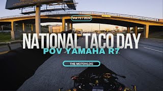 Riding to Work on National Taco Day 🌮  Fuel City Taco Run [upl. by Alehcim]